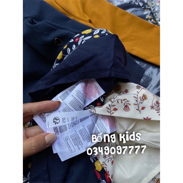 Váy Thu Vải Dày Bé Gái Hoa Lá SergentMajor