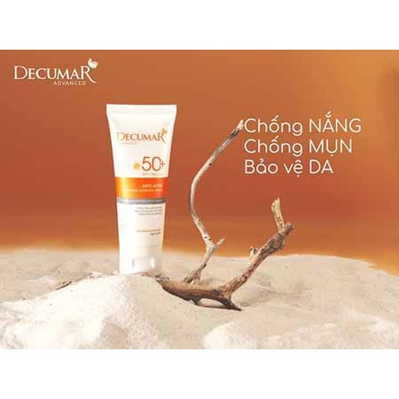 Kem chống nắng Decumar Advanced Sunblock 50g kiểm soát nhờn cho da mụn