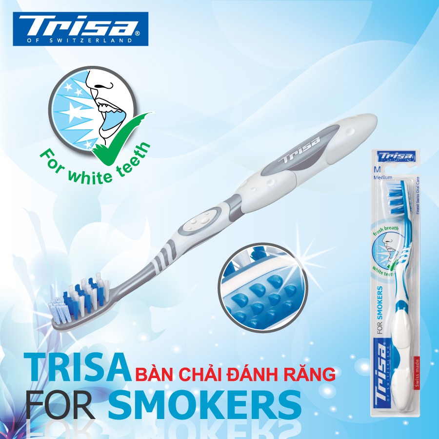 Bàn Chải Đánh Răng Cho Người Hút Thuốc Lá - Trisa For Smokers