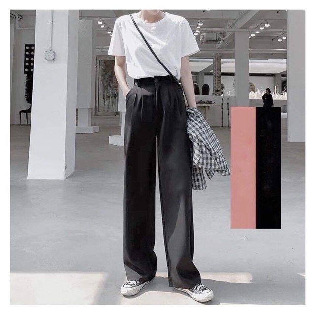 Quần Ống Rộng Simple