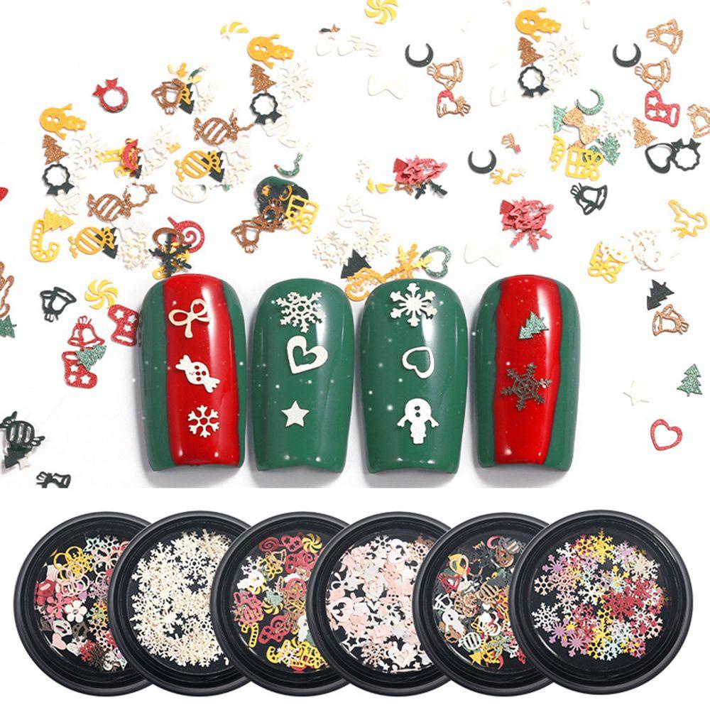 Set 100 Phụ Kiện Trang Trí Móng Tay Lấp Lánh 3D DIY Dành Cho Nữ