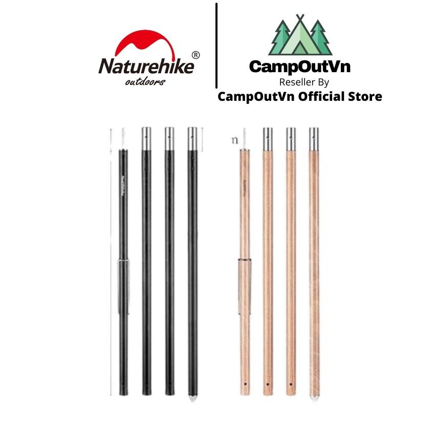 Gậy chống tăng Naturehike campoutvn hợp kim nhôm NH20PJ040 có giá treo đèn A350