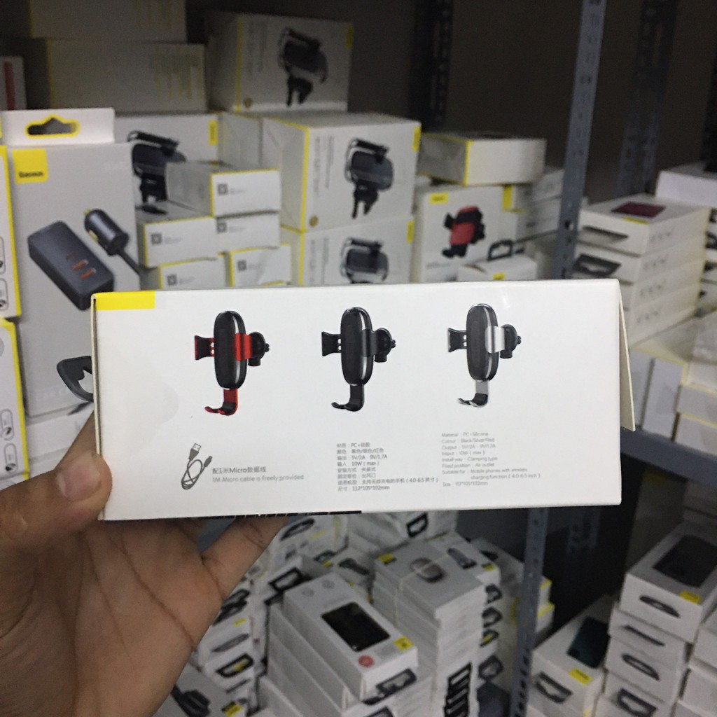 Giá đỡ điện thoại kiêm sạc không dây Baseus dùng trên xe hơi - chính hãng Baseus phân phối bởi phukienxe24h | BigBuy360 - bigbuy360.vn