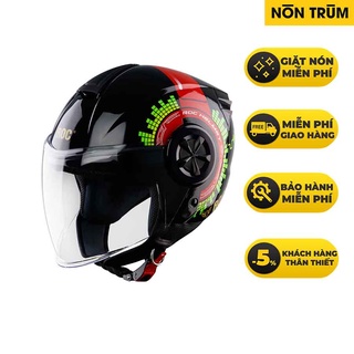 Nón bảo hiểm 3/4 ROC R6 V3 có kính - ROC 3/4 6