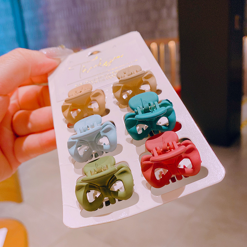 Set 6 kẹp tóc Haimeikang nhỏ nhắn hình nơ nhiều màu sắc dễ thương