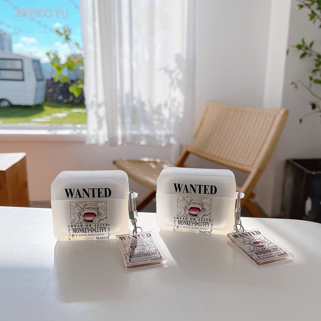 Vỏ Bảo Vệ Hộp Sạc Tai Nghe bluetooth Không Dây airpods 1 2 3 pro gen 2 Họa Tiết Hoạt Hình one piece luffy