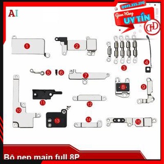 Full bộ nẹp main và màn hình từ i.Phone 8 Plus
