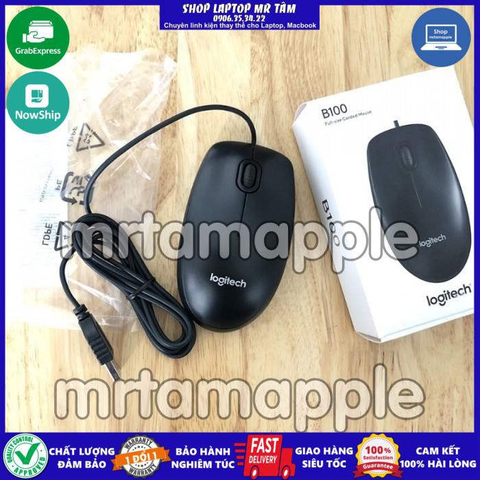 Chuột có dây Logitech B100 USB Chuyên văn phòng (HÀNG CHÍNH HÃNG TEM DIGIWORLD)