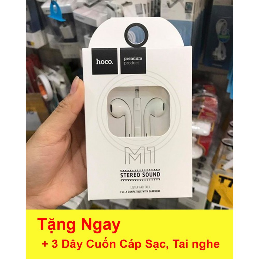 Tai Nghe Nhét Tai Hoco M1 Chính Hãng - Bảo Hành 3 Tháng | Tai Nghe IPhone