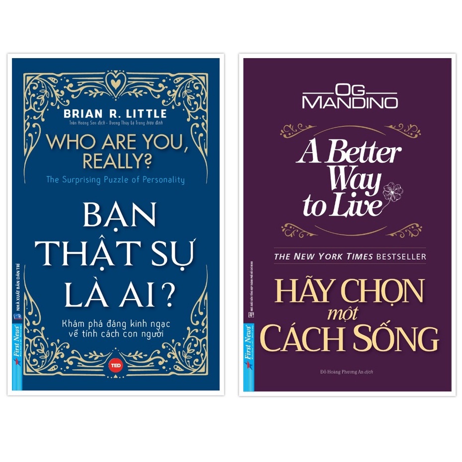 Sách - Combo Bạn Thật Sự Là Ai + Hãy Chọn Một Cách Sống - First News