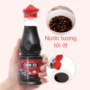 Nước Tương ChinSu Tỏi Ớt/ XÌ Dầu Nguyên Chất Nấm Shiitake 250ML