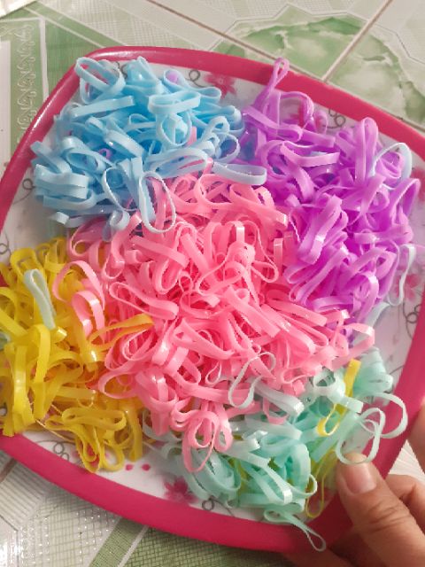 500g Thun cột tóc Thái nhiều màu (Bản đại/Bản trung)