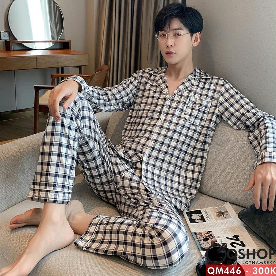 Bộ đồ pijama nam thun cotton QM444-445-446-447-448