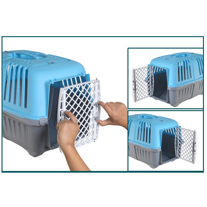Lồng vận chuyển thú cưng, lồng vận chuyển chó mèo tiện lợi cho các chuyến đi xa Hoshi Pet LV02
