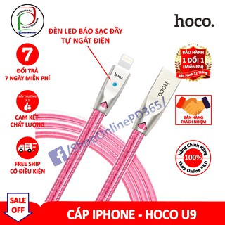 Dây sạc nhanh đèn led iphone - hoco u9