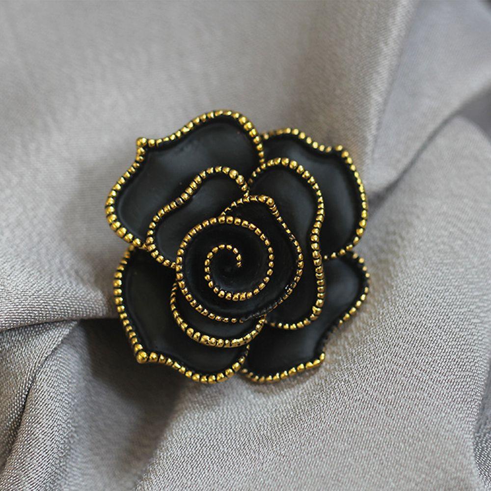 Ghim Cài Áo Hình Hoa Trà Phong Cách Vintage Ngọt Ngào Cho Nữ