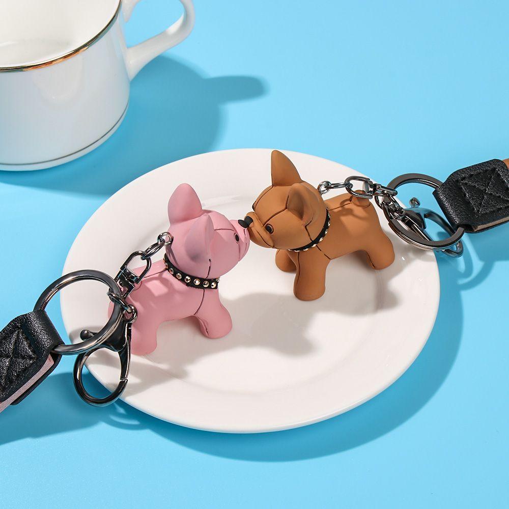 BORAG Móc Khóa Hình Chó Bull Chống Nước Thời Trang