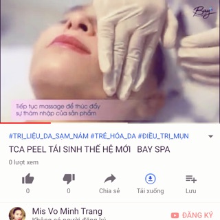 Tinh chất TCA Peel tái sinh độc quyền Châu Âu