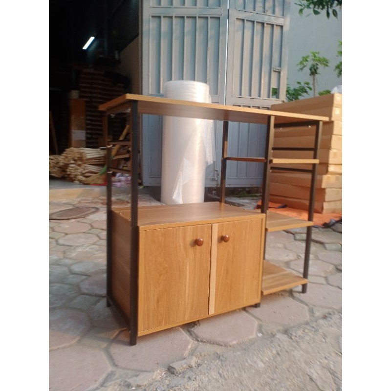 👉🆘FREESHIP👌 KỆ BẾP - KỆ ĐỂ LÒ VI SÓNG 4 NGĂN KÈM NGĂN KÉO | BigBuy360 - bigbuy360.vn