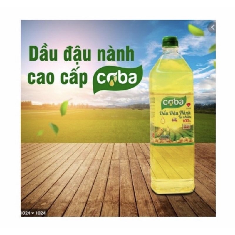 [Mã GROHOT giảm 8% đơn 199K] Dầu đậu nành cao cấp Coba 1L giá siêu tốt