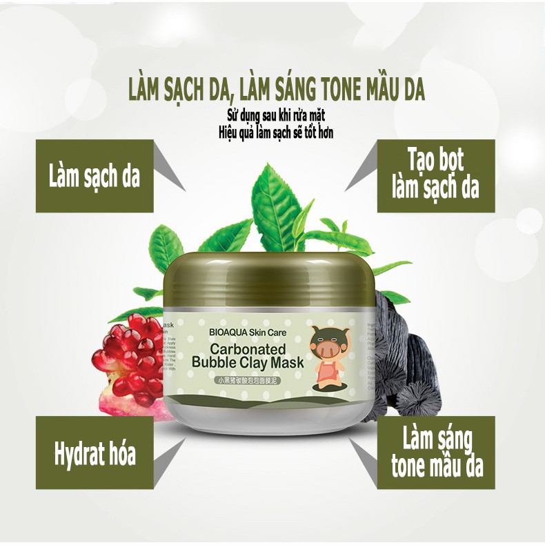 MẶT NẠ ĐẤT SÉT,DƯỠNG DA,HỖ TRỢ GIẢM MỤN BIOAQUA | Thế Giới Skin Care