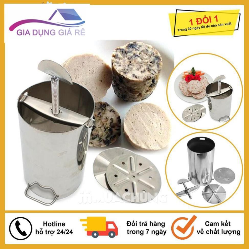 Khuôn Làm Giò, Bộ Khuôn Làm Giò Lụa, Giò Mỡ, Chả Bằng Inox Tại Nhà Siêu Tiện Dụng, Hợp Kim Inox Chống Gỉ