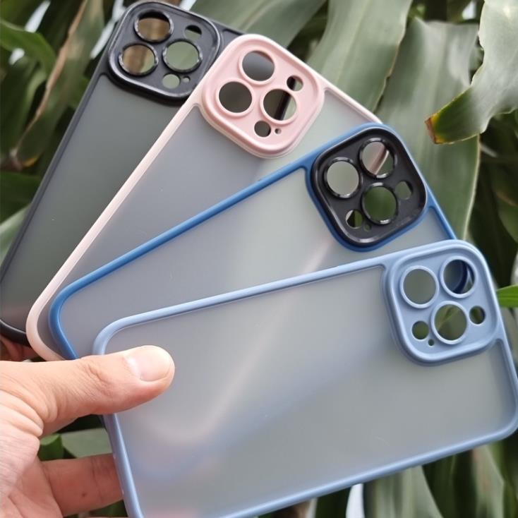 Ốp lưng Rock nhám viền màu cho iPhone 13, 13 Pro, 13 Pro Max bảo vệ cụm camera, chống sốc, chống vân tay cao cấp