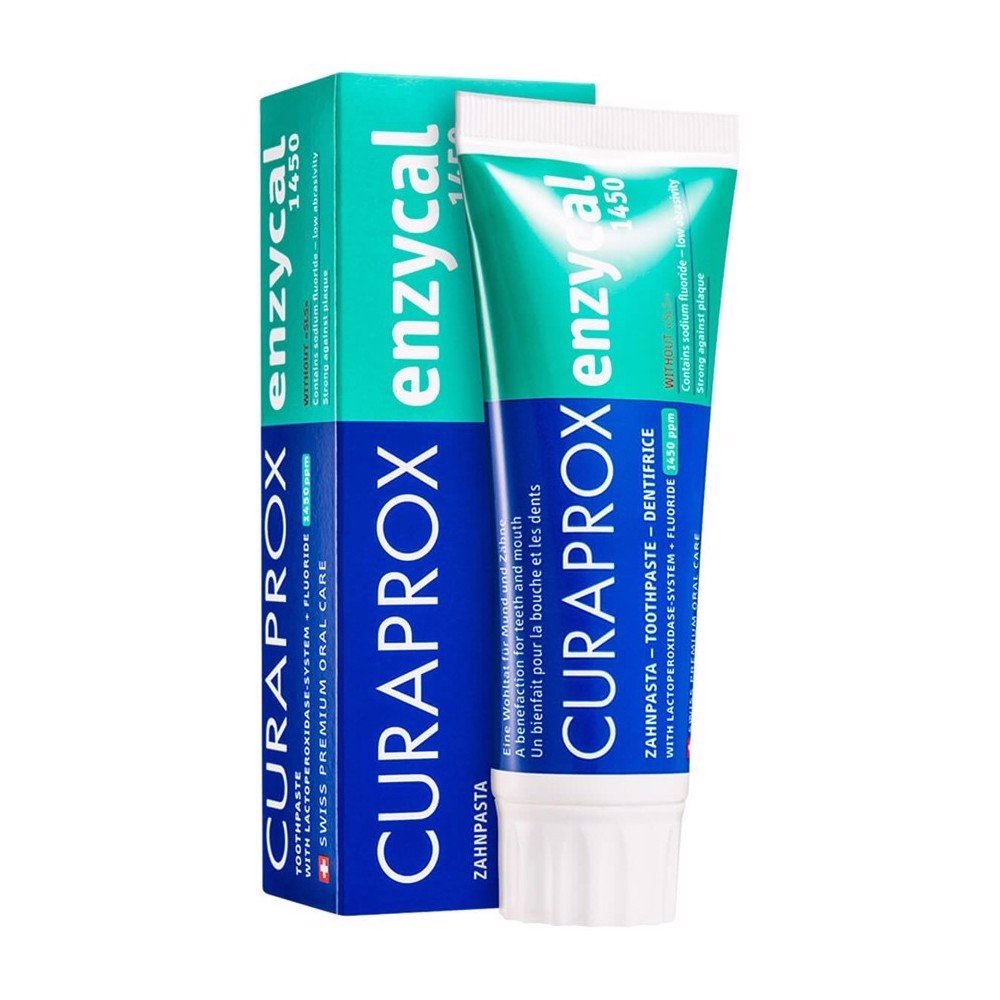 Kem đánh răng Curaprox Enzycal 1450 ngừa sâu răng 75ml- KDR Nha Khoa chuyên dụng, Chỉnh nha, trắng sáng, ngừa sâu răng