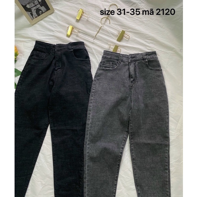 BIGSIZE 30-35 Quần jean lưng cao chất giãn (Ảnh thật sàn)
