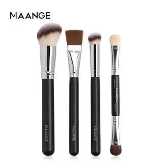 Set 4 Cọ Trang Điểm MAANGE Lông Mềm Linh Hoạt Chuyên Dùng Cho Phấn Mắt Mặt Nạ Che Khuyết Điểm Dạng Bột
