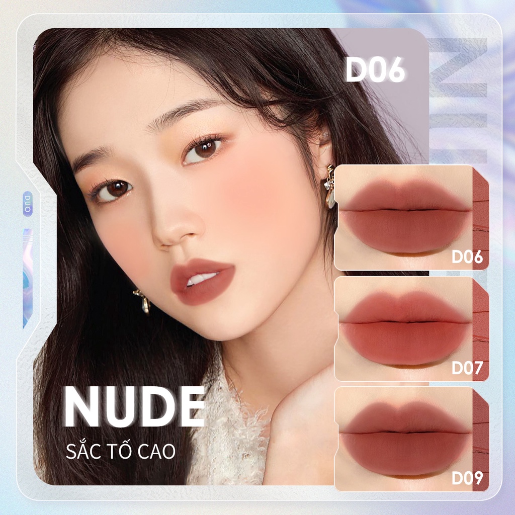 FOCALLURE velvet-hazy matte cheek & lip mud dual-use cream lipstick blush soft lightweight 5g | WebRaoVat - webraovat.net.vn