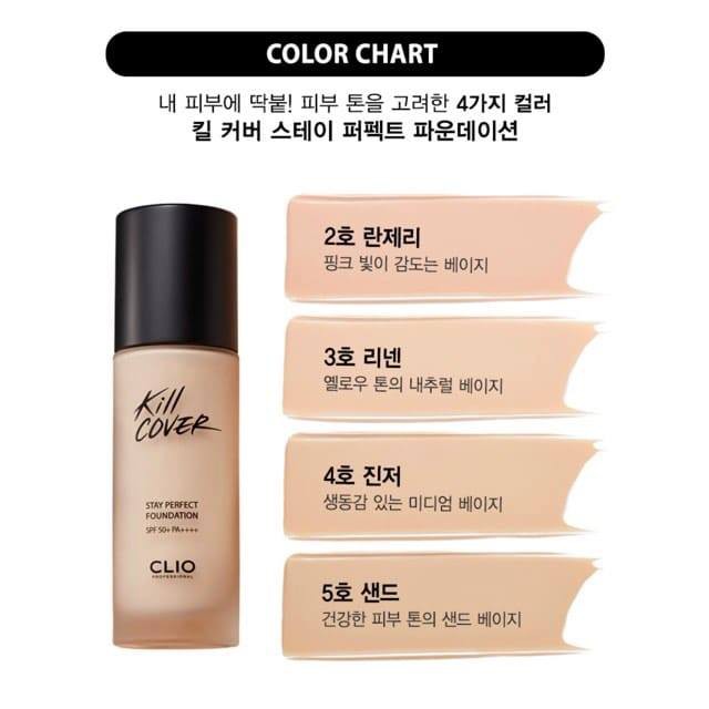 Kem nền CLIO Kill Cover Highest Wear Foundation SPF35/PA++ GIÁ 285k | BigBuy360 - bigbuy360.vn