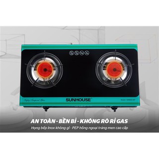 [Tổng Kho Sunhouse] Bếp Ga Đôi, Bếp Ga Hồng ngoại SUNHOUSE SHB004MT Tiết Kiệm Gas, An Toàn