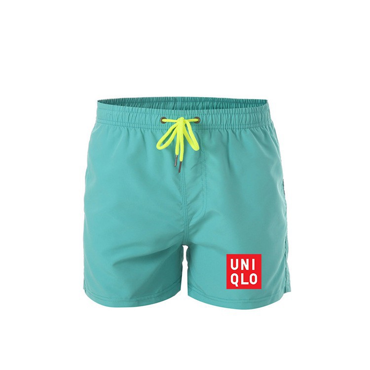 Quần ngắn đi biển in logo Uniqlo thiết kế năng động dành cho nam