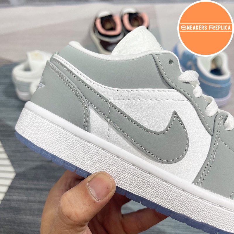 Giày Air Jordan 1 Low Wolf Grey - Fullbox Bản Cao Cấp