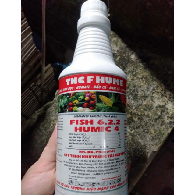 1lit Đạm cá lá Mỹ HUME FISH 6.2.2_Humic Fish_Humate Fish 1lit USA TNC