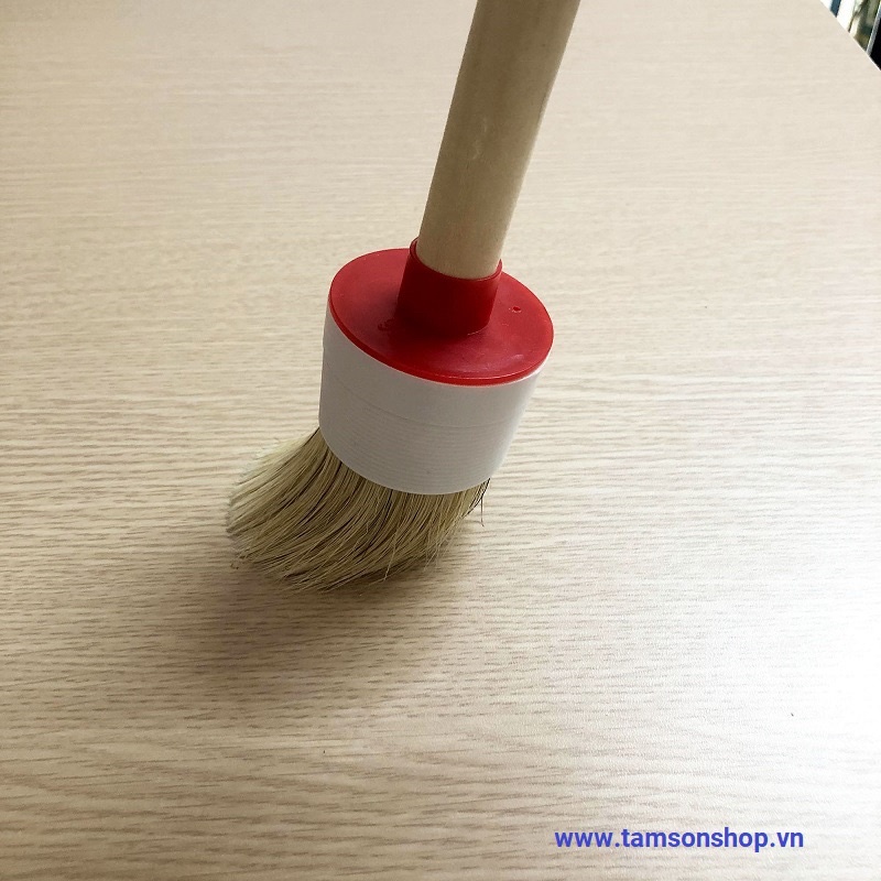 Bộ 5 cây cọ LÔNG HEO cán gỗ vệ sinh chi tiết dành cho oto xe máy rửa xe chi tiết