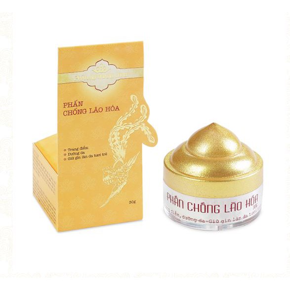 Phấn trang điểm chống lão hóa Phấn nụ Hoàng cung, dạng nụ màu trắng, giúp mịn, sáng và đều màu da