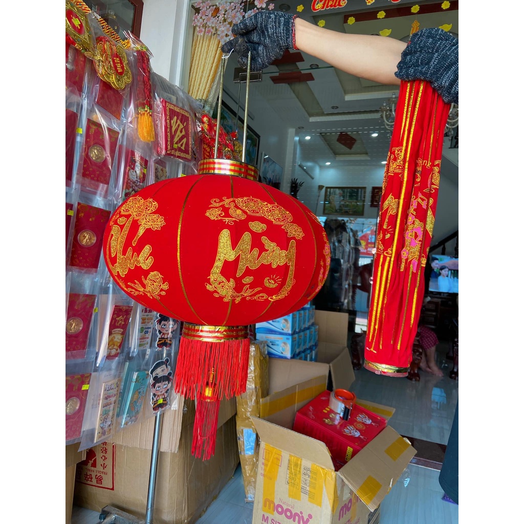 Đèn lồng đỏ gấp gọn trang trí tết, lễ hội