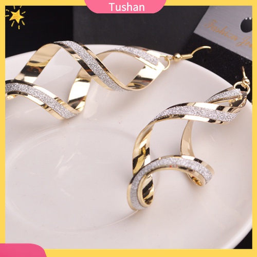 [TS] - Bông Tai Dạng Móc Xoắn Ốc Làm Quà Cưới / Đính Hôn Cho Cô Dâu