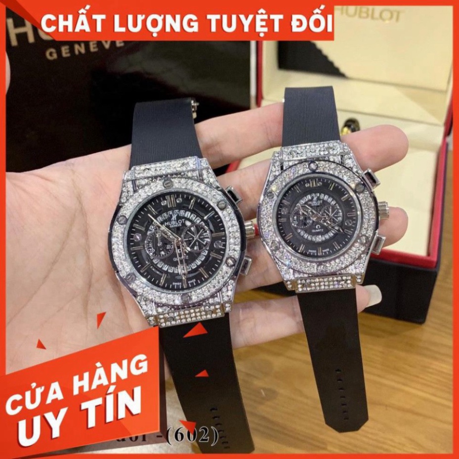 Đồng hồ nam nữ Hu,blot - Kiểu dáng sang trọng Dây cao su thơm vani, bảo hành 12 tháng | BigBuy360 - bigbuy360.vn