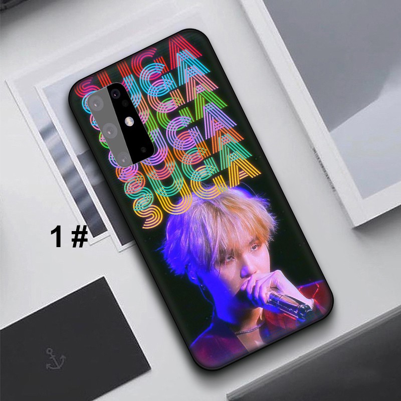 Ốp điện thoại dẻo in hình BTS Suga cho Samsung Galaxy A9 A8 A7 A5 A3 A6 Plus A6+ J6 2018 2017 2016 2015