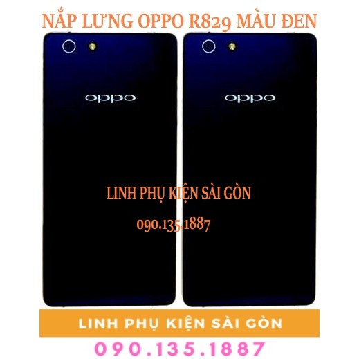 NẮP LƯNG OPPO R829 MÀU ĐEN