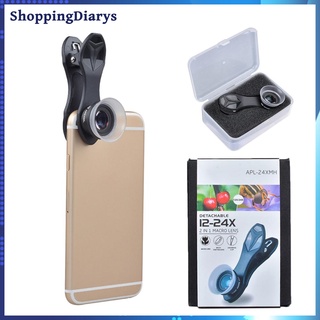 Ống kính Macro APEXEL APL-24X 2 trong 1 chuyên nghiệp 12X+24X cho điện thoại