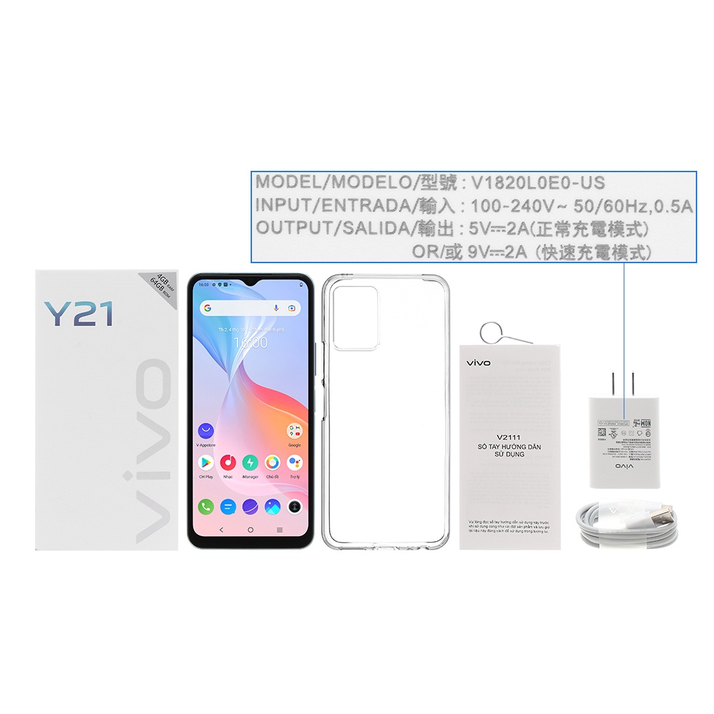 Điện thoại Vivo Y21  | Hàng Chính Hãng