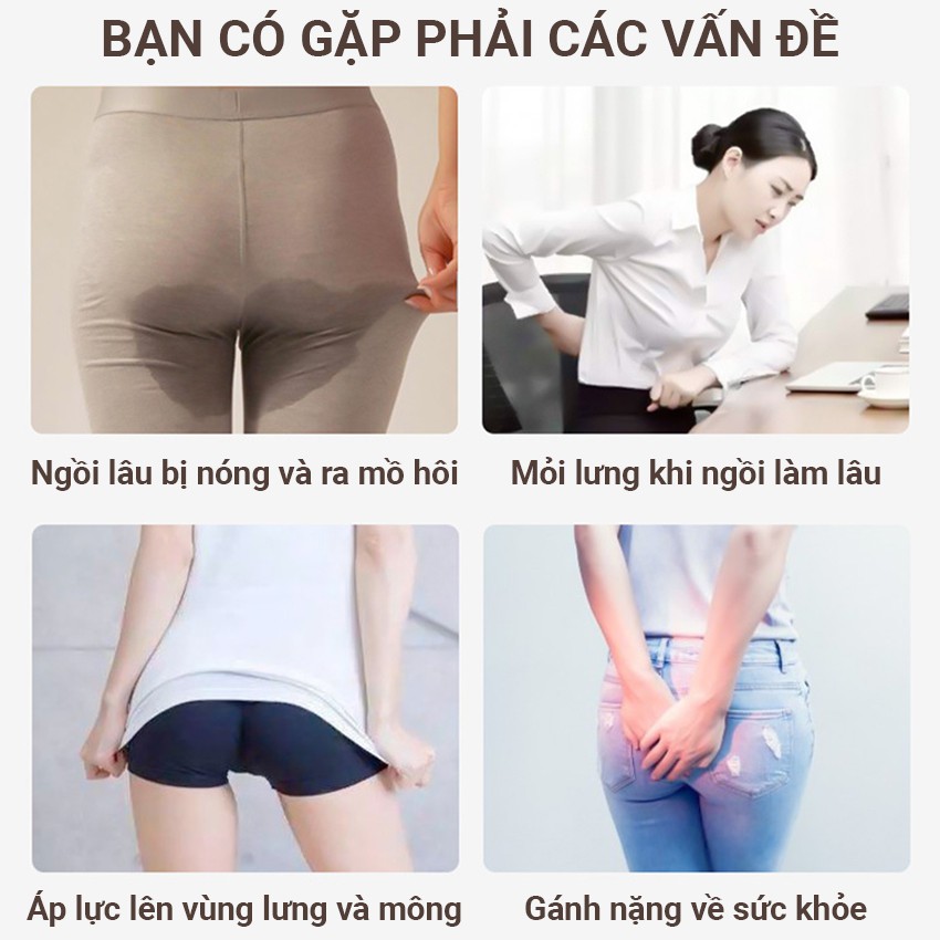 Đệm Gel Lót Ghế Văn Phòng, Lót yên xe máy xe ô tô Thoáng Khí Siêu mềm