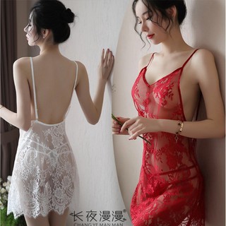 Váy ngủ sexy cao cấp – Váy ngủ gợi cảm ren hoa cổ V hàng quảng châu 5151