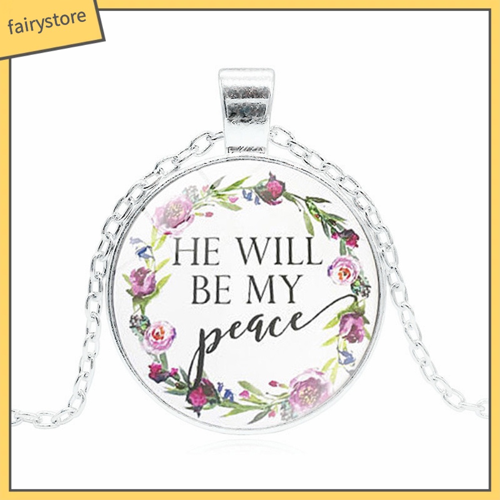 Dây Chuyền Mặt Thủy Tinh Họa Tiết Thời Trang Độc Đáo