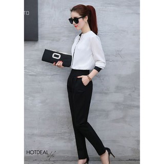 Áo Sơ Mi Cổ Phối Màu Bella