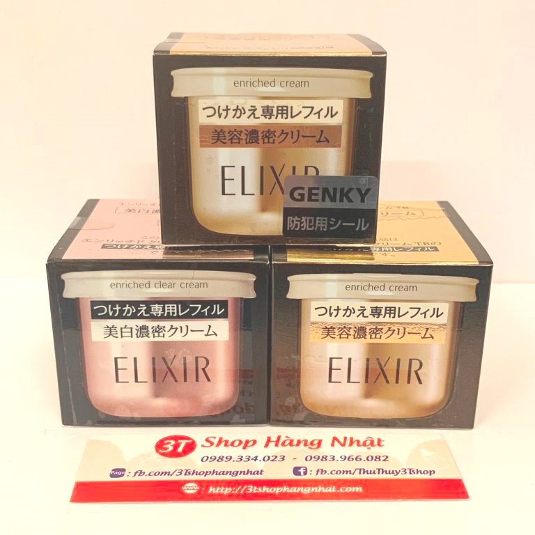 Lõi thay thế kem dưỡng trắng da ELIXIR Enriched Clear Cream